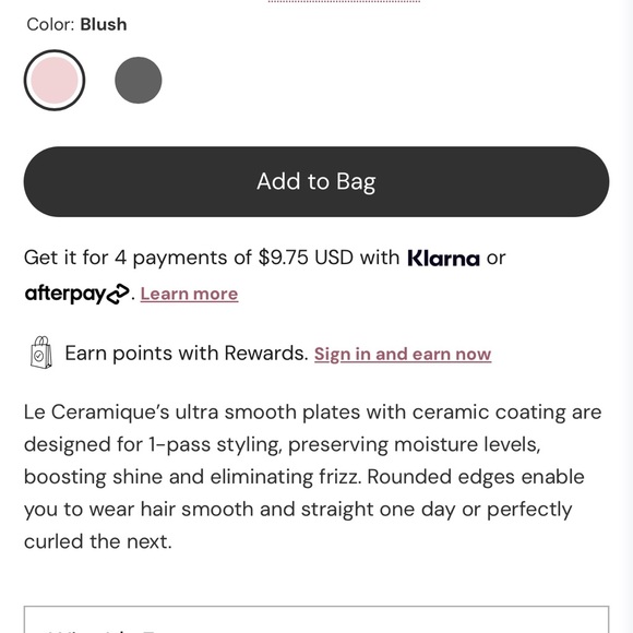 L'ange Pink (Blush) Hair Straightener NWOT Never Used-No Box - Picture 6 of 8